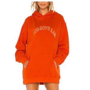 Boys Lie 1-800 orange remix hoodie